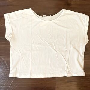 Women's White Crop T-Shirt